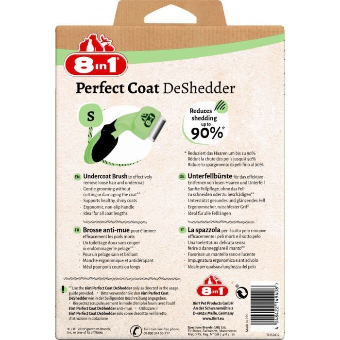 Фурмінатор для тварин 8in1 Perfect Coat для собак S 4.5 см (4048422151753) зображення 10
