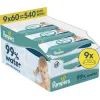 Детские влажные салфетки Pampers 99 Water 60 шт х 9 пачок (540 шт) (8006530116459)