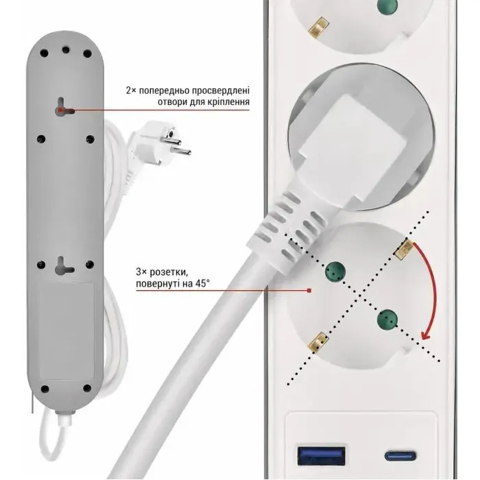 Сетевой удлинитель EMOS P1322FC изображение 4