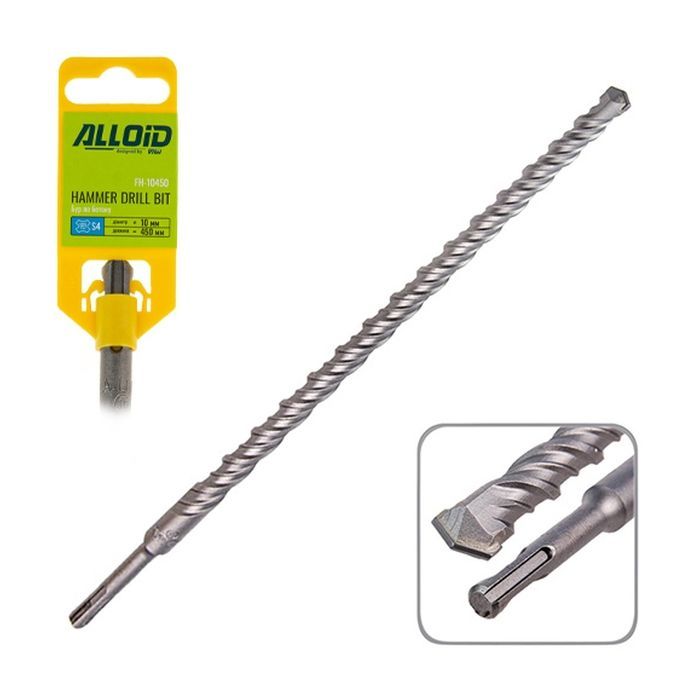 Бур Alloid по бетону, SDS-plus, S4, 18450мм (FH-18450)