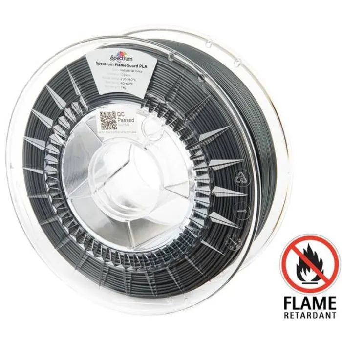 Пластик для 3D-принтера Spectrum PLA FlameGuard 1.75mm 1kg Grey, Industrial (81451)