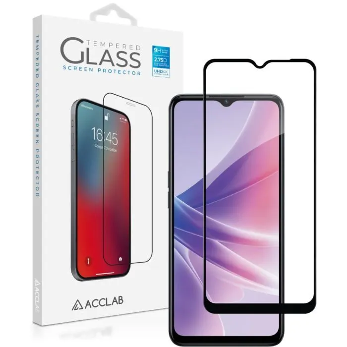 Скло захисне ACCLAB Full Glue Oppo A77 Black (1283126546303) зображення 2