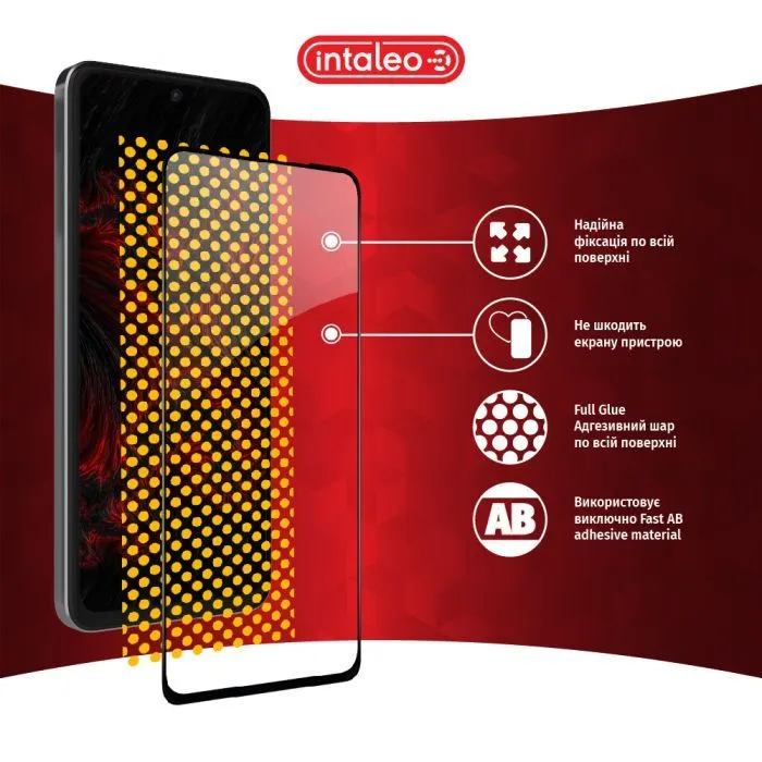 Скло захисне Intaleo Full Glue Xiaomi Redmi Note 11 Pro Black (1283126522680) зображення 7