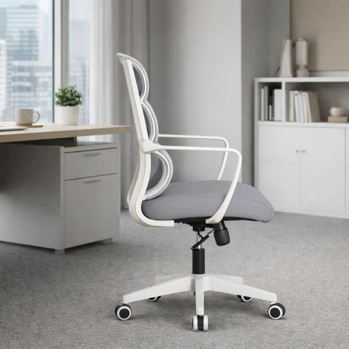 Офісне крісло Mealux Easy Lite Grey (HF-L14 F/G) зображення 3