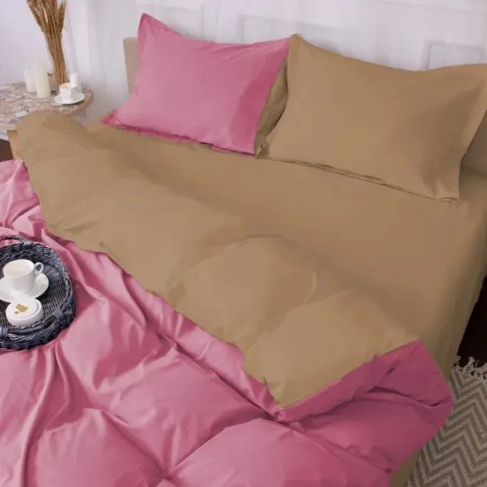 Постільна білизна MirSon Poplin Line 015 + 041 Honey 143 x 210 (2200006281276) зображення 2