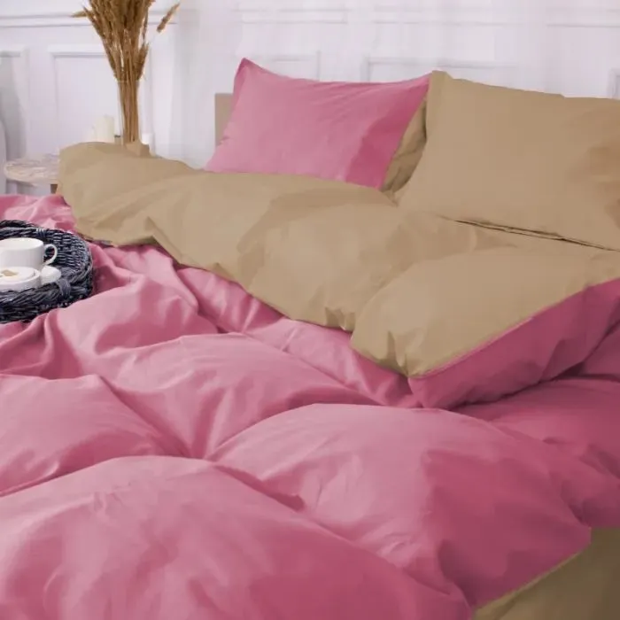 Постільна білизна MirSon Poplin Line 015 + 041 Honey 143 x 210 (2200006281276) зображення 3