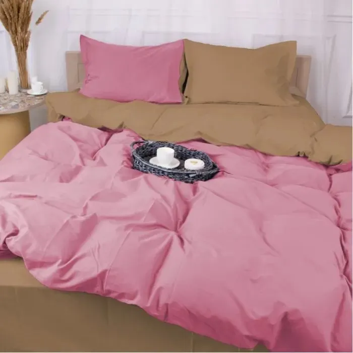 Постільна білизна MirSon Poplin Line 015 + 041 Honey 143 x 210 (2200006281276) зображення 5