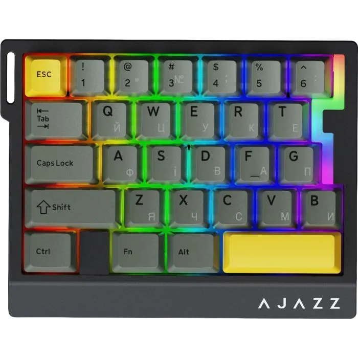 Клавиатура Ajazz AK029 Ice Island Magnetic Switch USB UA Black/Yellow (AK029-I-BY)
