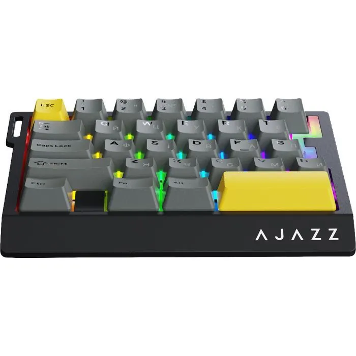 Клавиатура Ajazz AK029 Ice Island Magnetic Switch USB UA Black/Yellow (AK029-I-BY) изображение 2