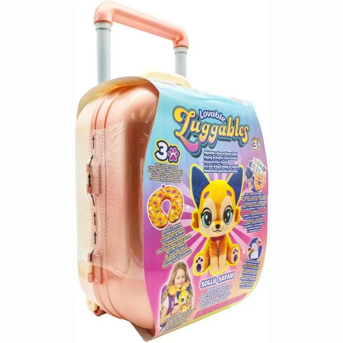 Игровой набор Lovable Luggables Мягкая игрушка Solly с подушкой и чемоданчиком (815887029507) изображение 3
