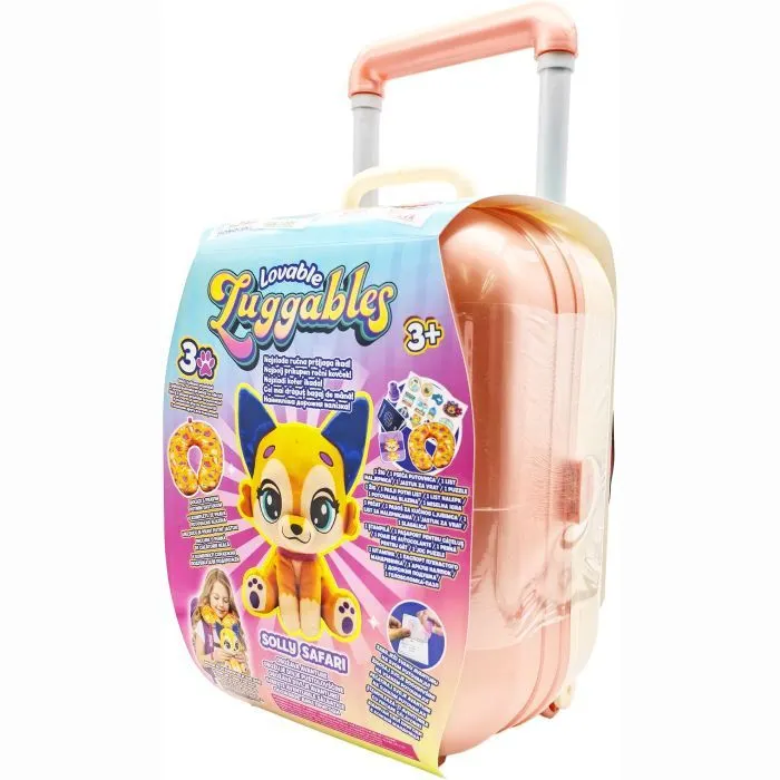 Игровой набор Lovable Luggables Мягкая игрушка Solly с подушкой и чемоданчиком (815887029507) изображение 5