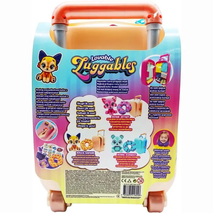 Игровой набор Lovable Luggables Мягкая игрушка Solly с подушкой и чемоданчиком (815887029507) изображение 6
