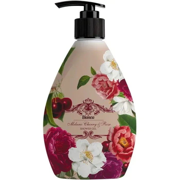 Гель для душу Bianca Milan Cherry & Rose Shower Gel 900 г (4823107611780)