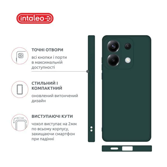Чохол до мобільного телефона Intaleo Silicone Poco X6 Dark Grey (1283126600456) зображення 4