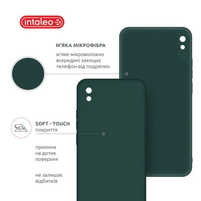 Чохол до мобільного телефона Intaleo Silicone Xiaomi Redmi 9A Dark Green (1283126600814) зображення 5