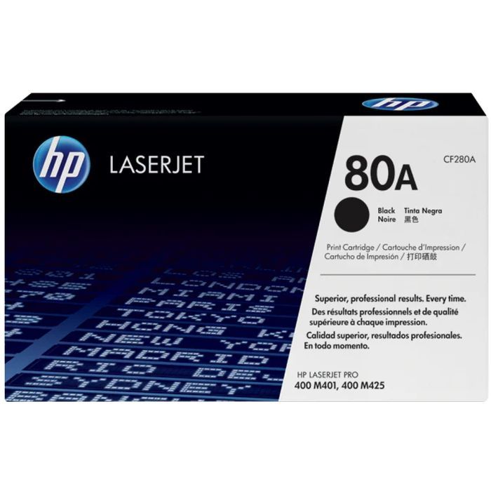 Картридж HP LJ  80A для Pro 400 M401/Pro 400 MFP M425 (CF280A)