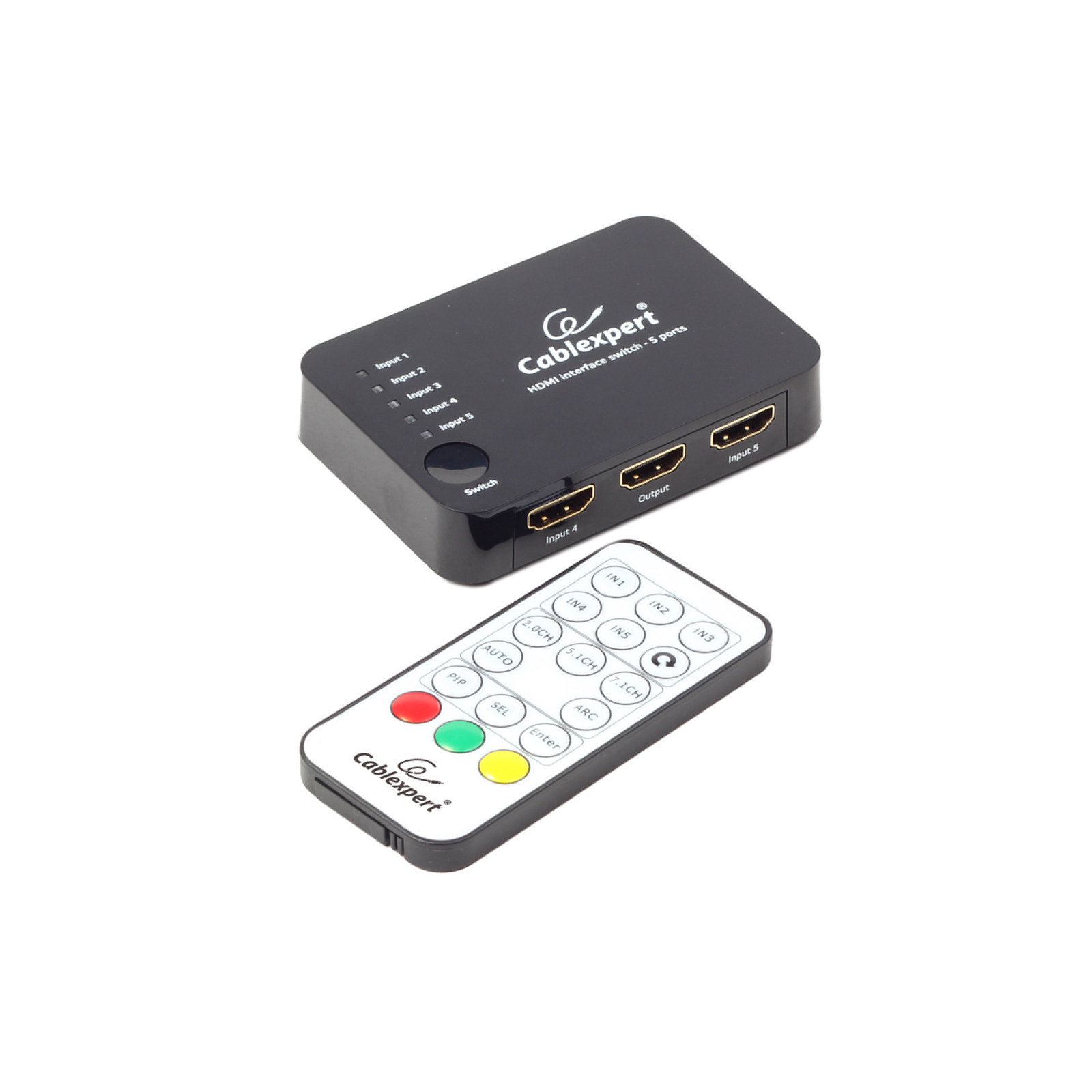 Комутатор відео Cablexpert HDMI, (5 вх, 1 вых) (DSW-HDMI-52) зображення 3
