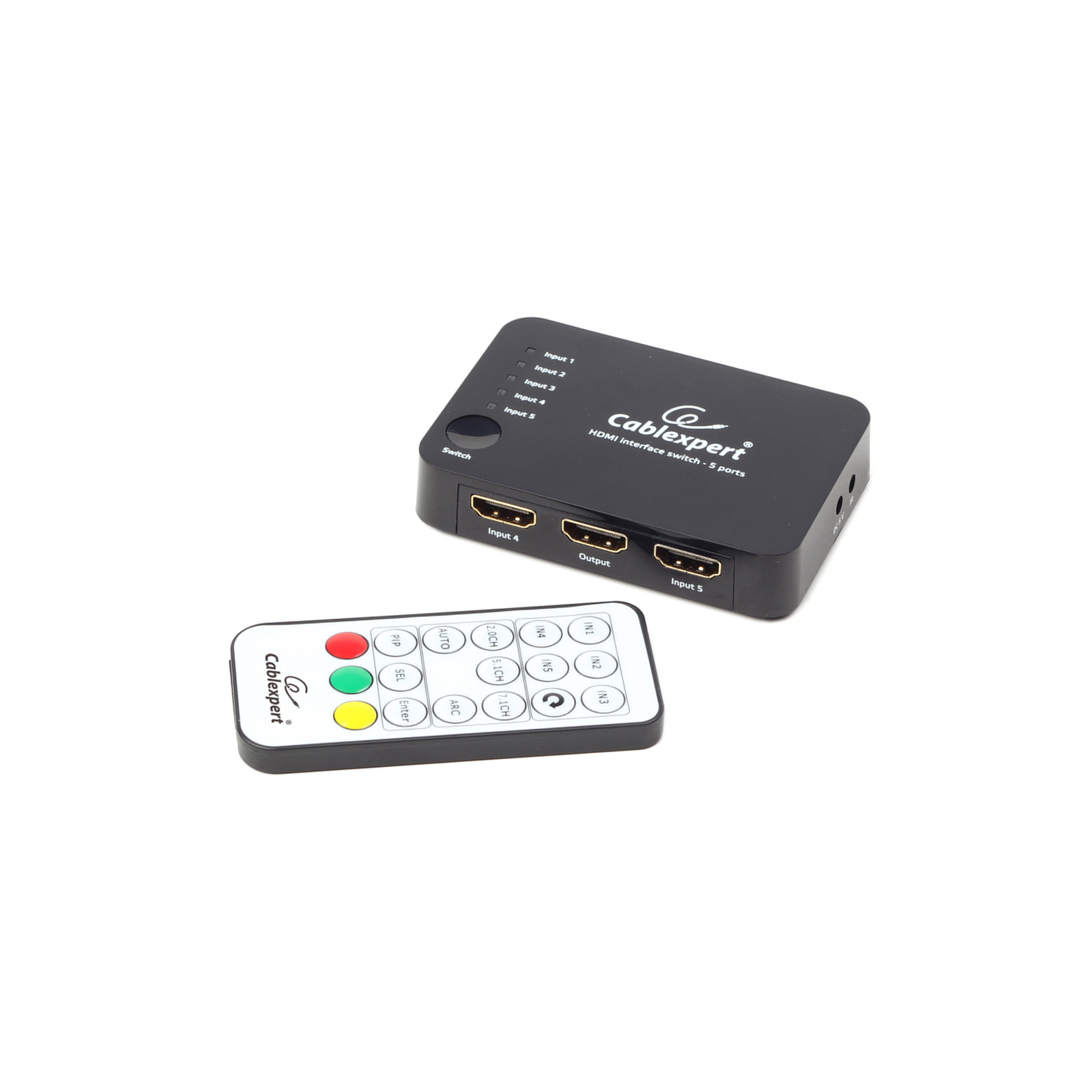 Комутатор відео Cablexpert HDMI, (5 вх, 1 вых) (DSW-HDMI-52)