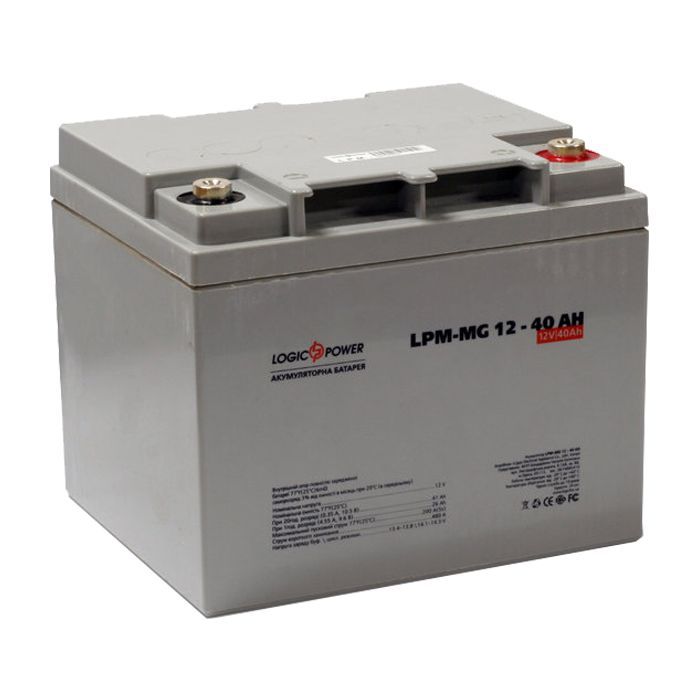 Батарея к ИБП LogicPower LPM MG 12В 40Ач (3874) изображение 3