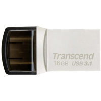 USB флеш накопитель Transcend 16GB JetFlash 890S Silver USB 3.1 (TS16GJF890S)