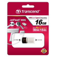 USB флеш накопитель Transcend 16GB JetFlash 890S Silver USB 3.1 (TS16GJF890S) изображение 4