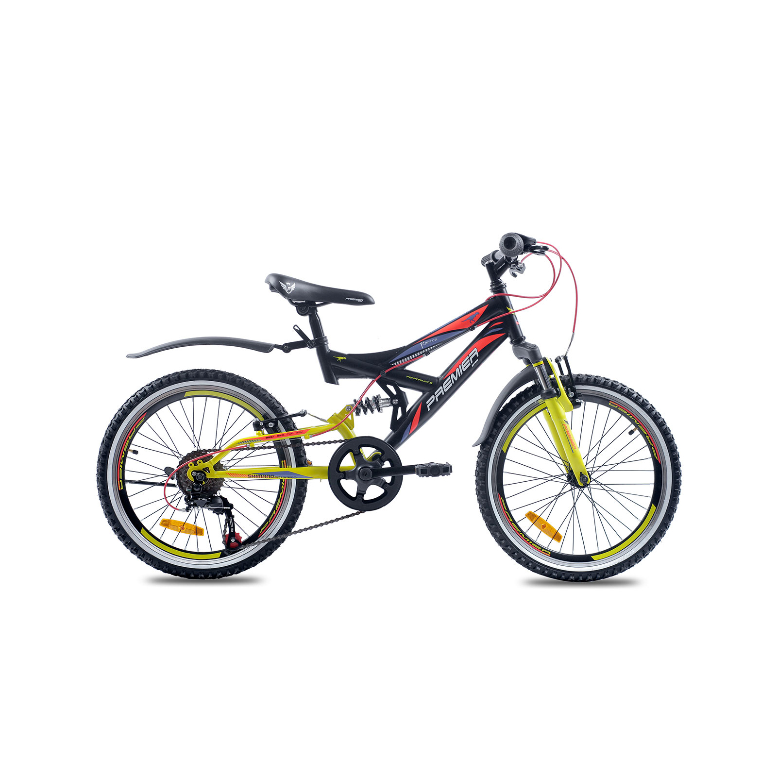 Велосипед Premier Raptor20 2016 13" жёлтый с чёрным (ЦБ0000356)