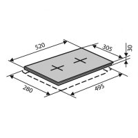 Варочная поверхность Ventolux HG320 GEE (BLACK) 2 изображение 2