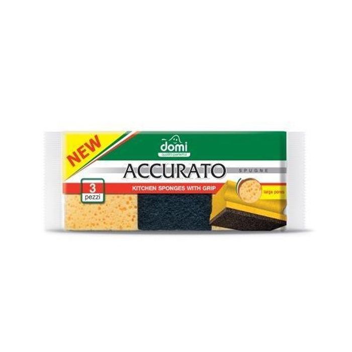 Губки кухонні Domi профилированные 3 шт (4823017400801)