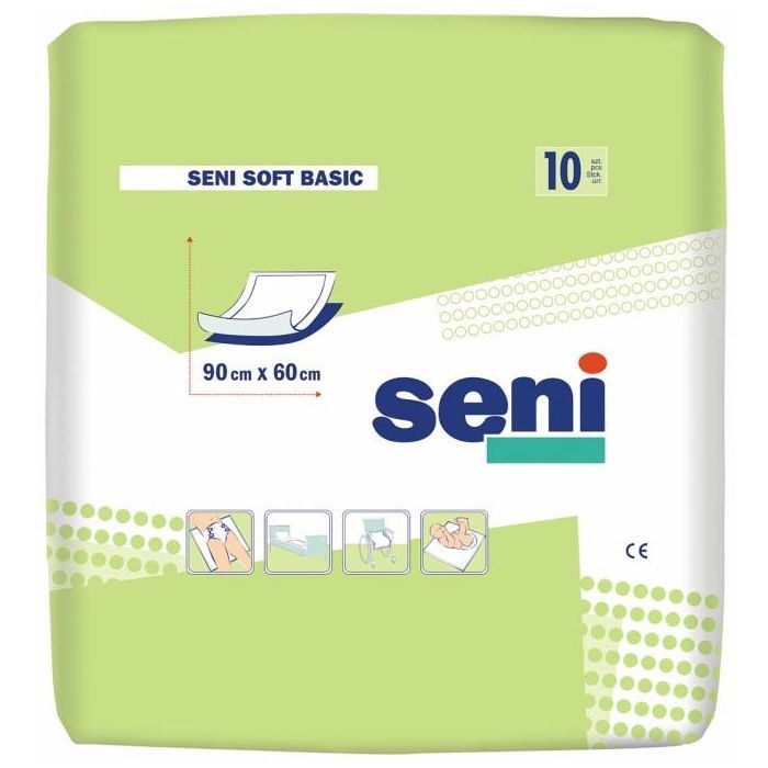 Пеленки для младенцев Seni Soft Basic 90х60 см 10 шт (5900516692469)