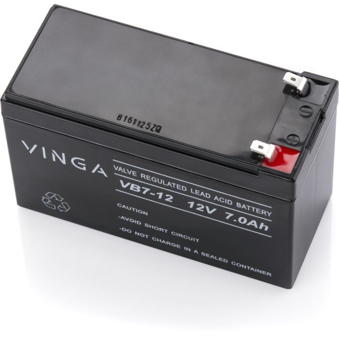 Батарея до ДБЖ Vinga 12В 7 Ач (VB7-12) зображення 2