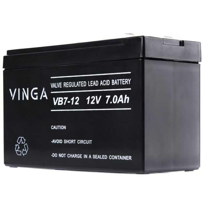 Батарея до ДБЖ Vinga 12В 7 Ач (VB7-12) зображення 4