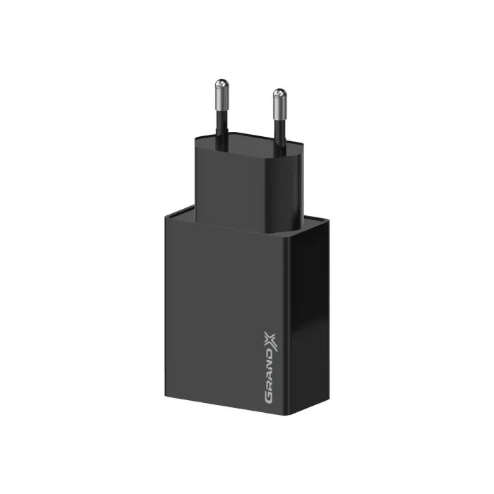 Зарядний пристрій Grand-X 5V 2.1A USB Black (CH-15B) зображення 2