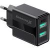 Зарядное устройство Grand-X 5V 2.1A USB Black (CH-15B)