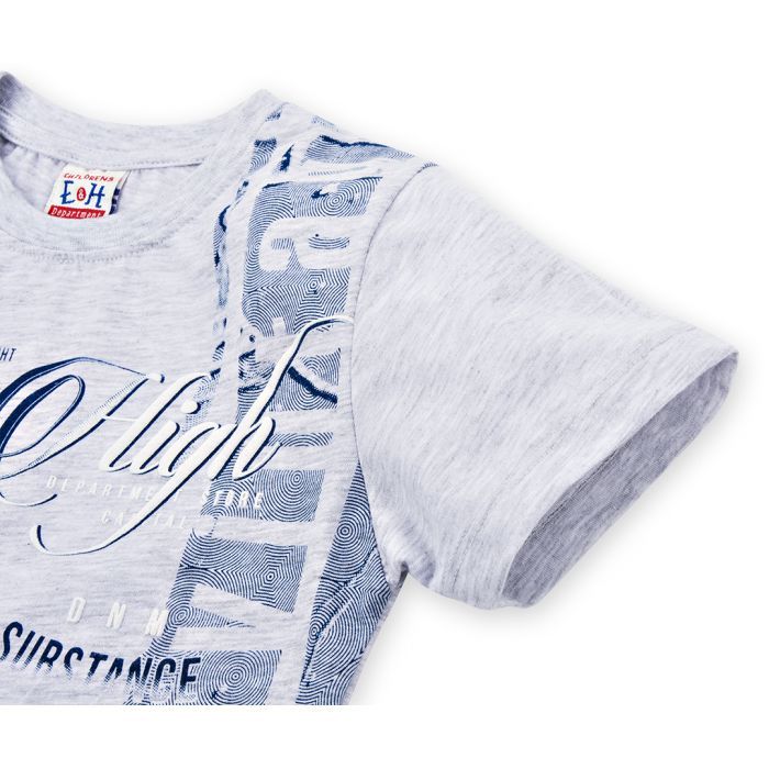 Футболка дитяча Breeze "Jeans High" (8757-128B-gray) зображення 3