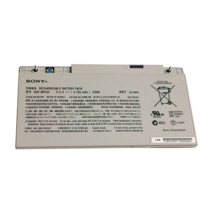 Аккумулятор для ноутбука Sony VGP-BPS33 3760mAh 6cell 11.1V Li-ion (A41803)