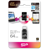 USB флеш накопитель Silicon Power 64GB Mobile C31 USB 3.1 / USB Type-C (SP064GBUC3C31V1K) изображение 4