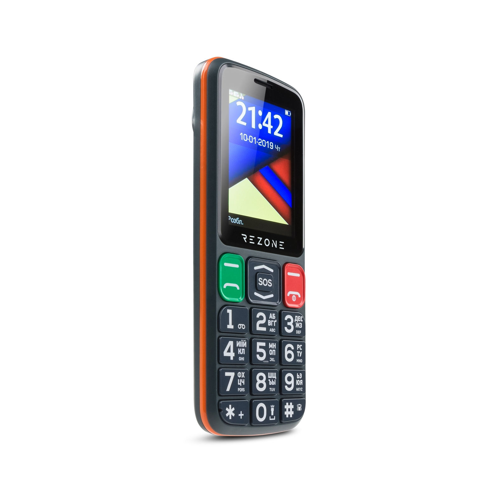 Мобильный телефон Rezone S240 Age Black Orange изображение 3