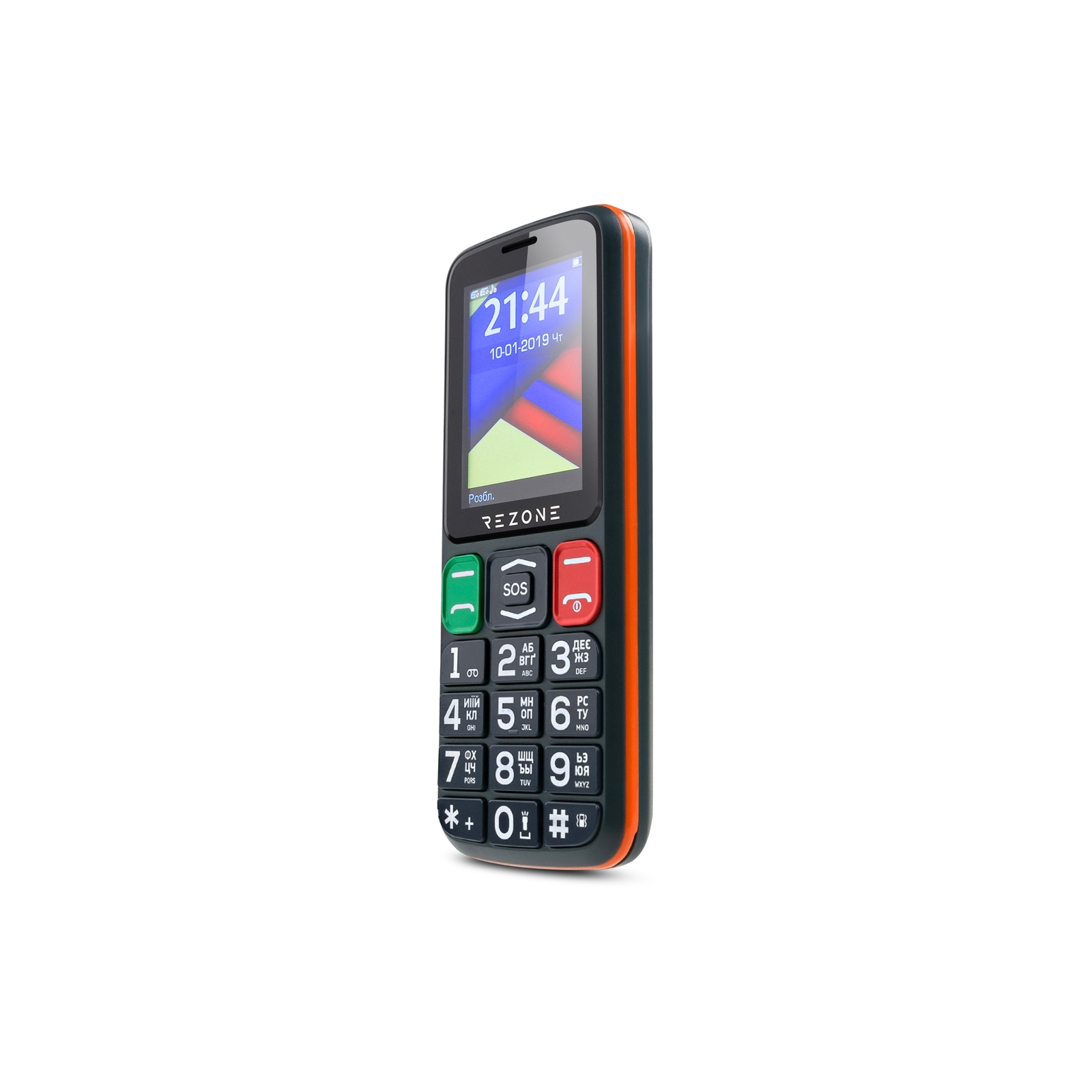 Мобильный телефон Rezone S240 Age Black Orange изображение 5