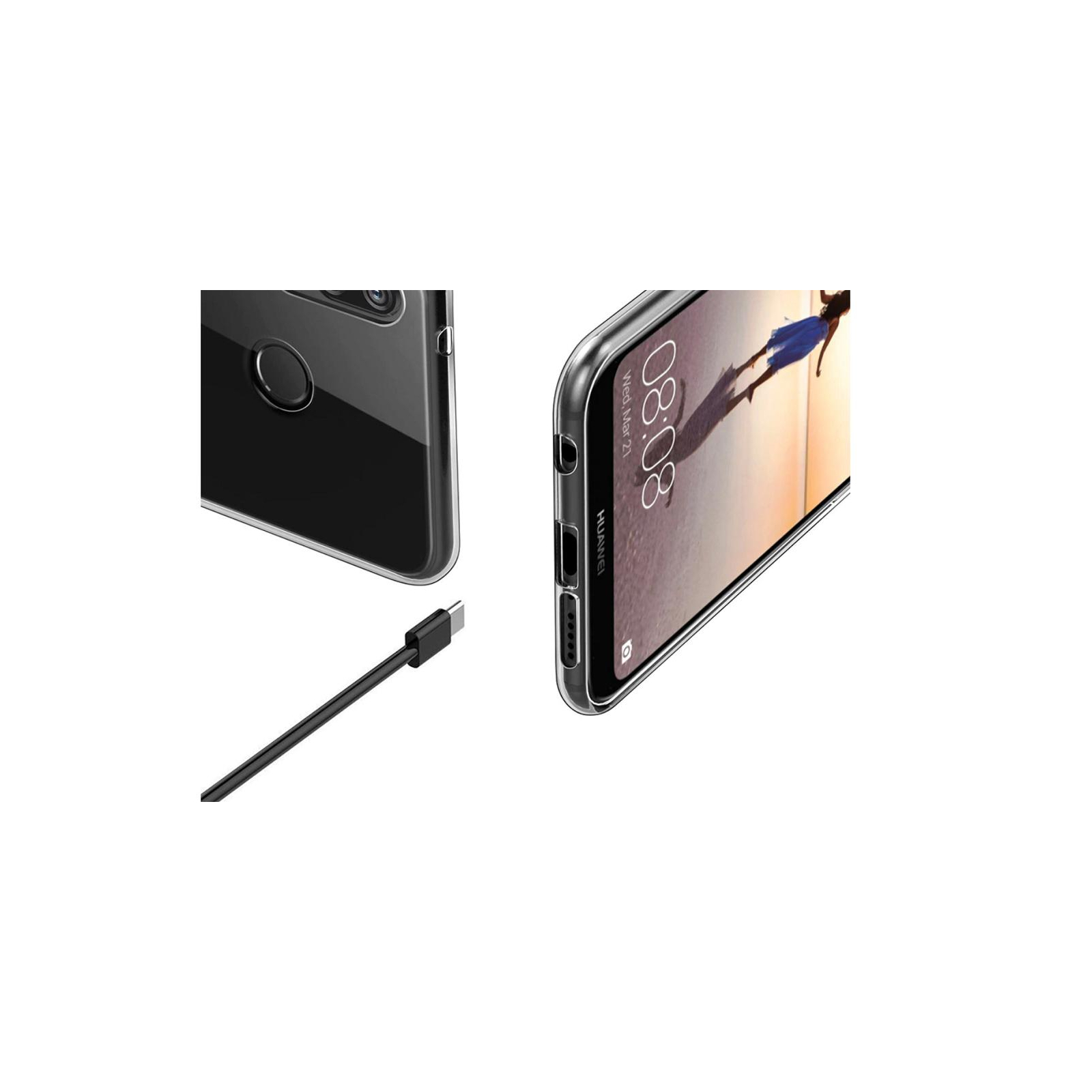 Чехол для мобильного телефона Laudtec для Huawei P Smart 2019 Clear tpu (Transperent) (LC-HPS19C) изображение 5