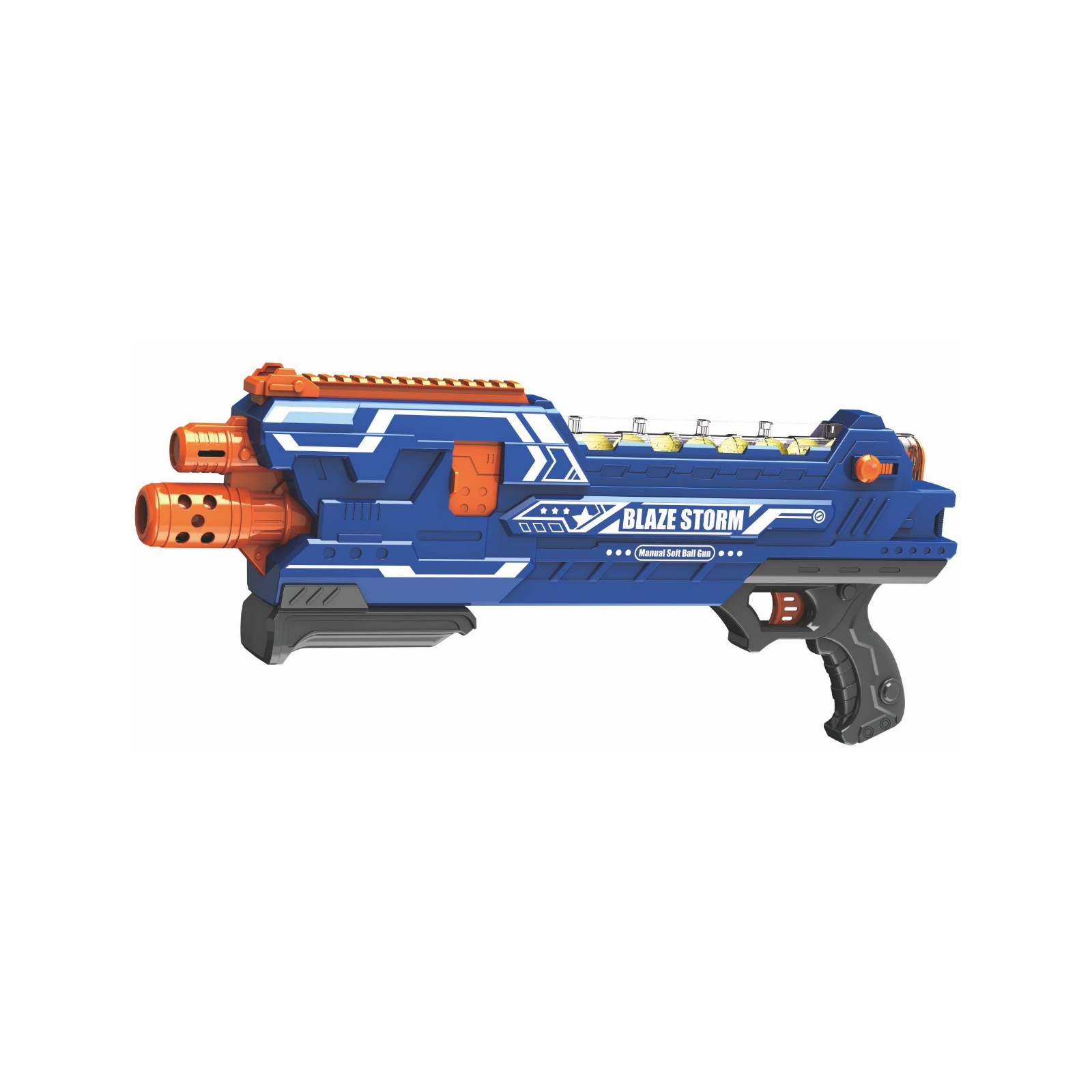 Игрушечное оружие Zecong Toys Blaze Storm Manual Soft Ball Gun с 12 шариками (ZC7096)