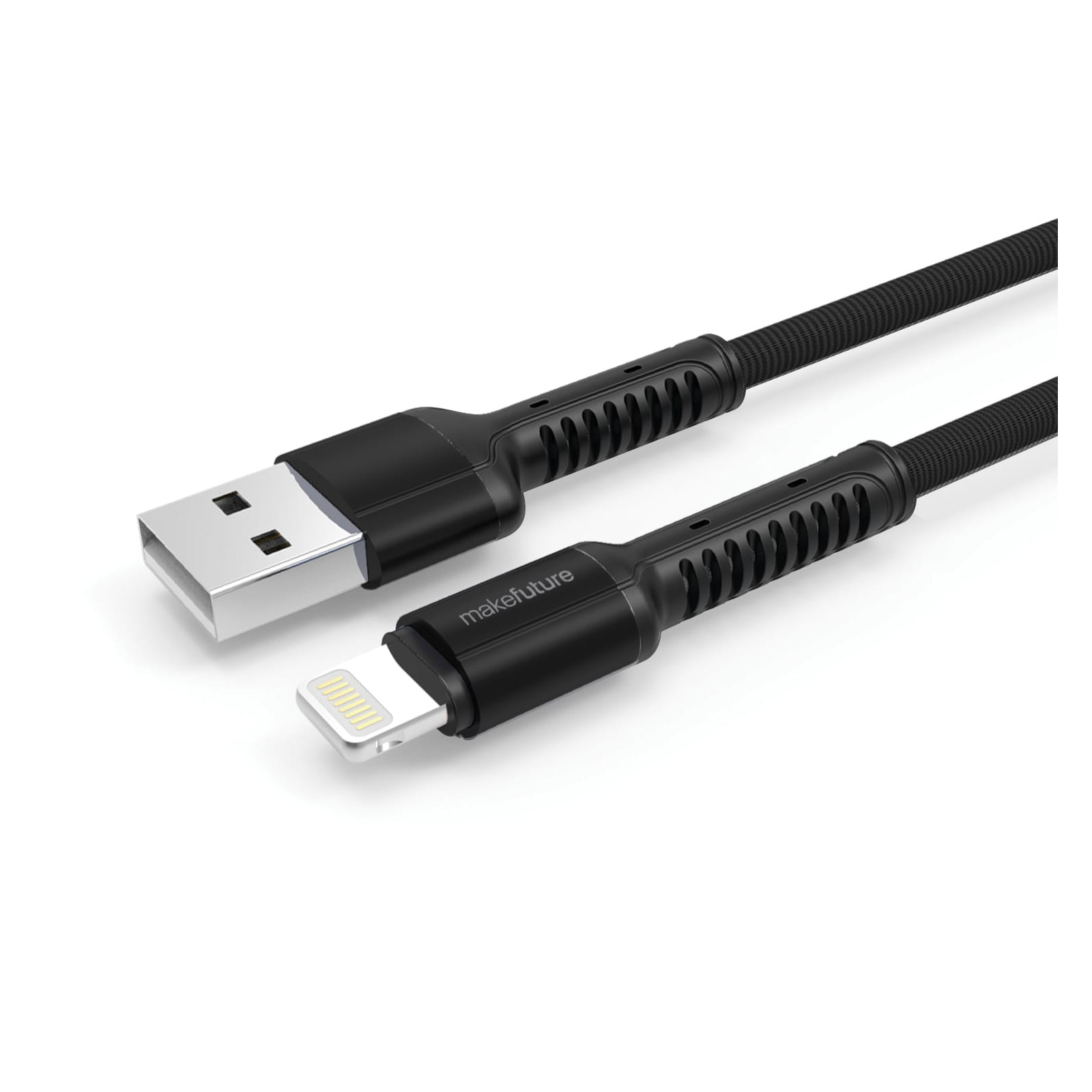 Дата кабель USB 2.0 AM to Lightning 1.0m Denim Grey MakeFuture (MCB-LD1GR)
