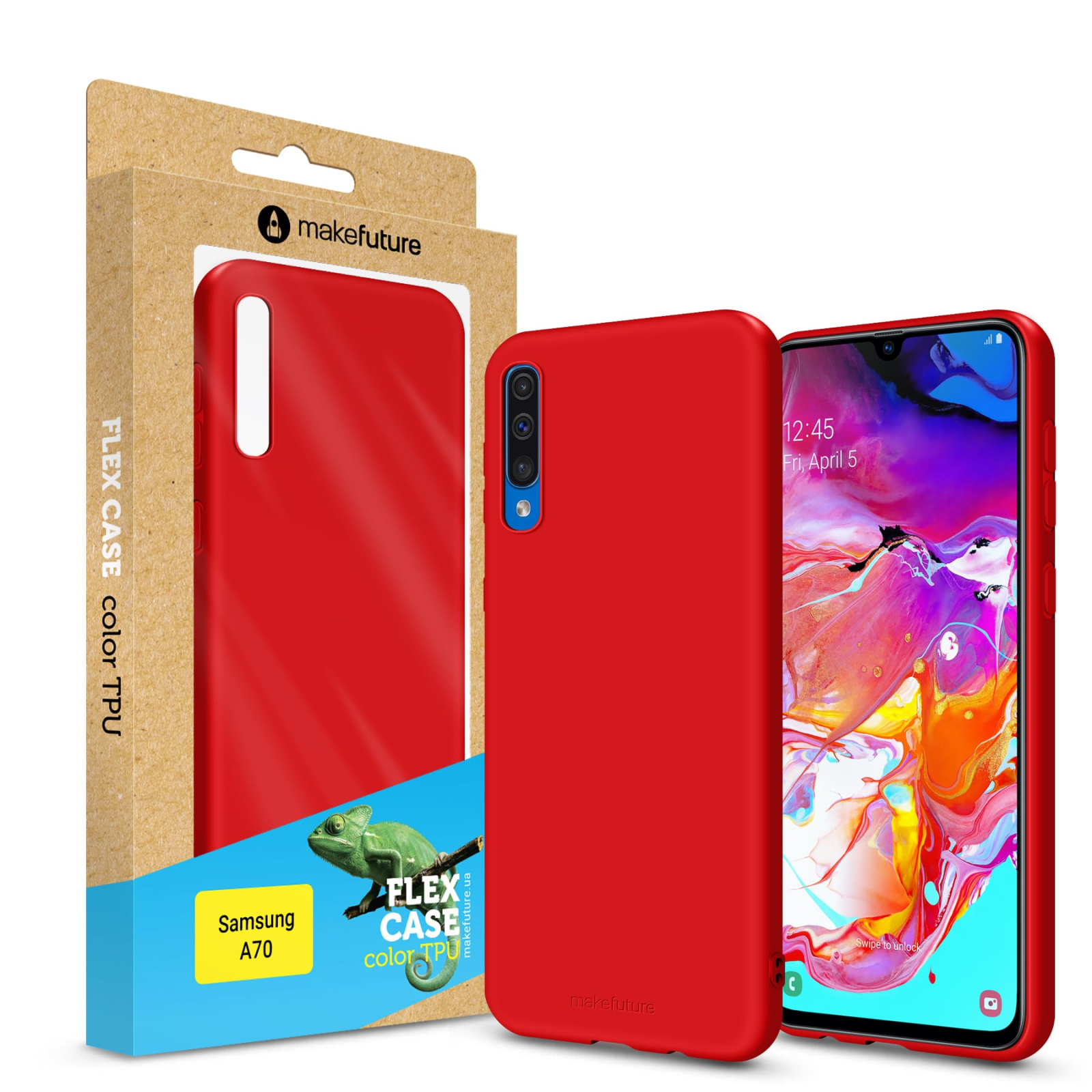 Чехол для мобильного телефона MakeFuture Flex Case (Soft-touch TPU) Samsung A70 Red (MCF-SA705RD)