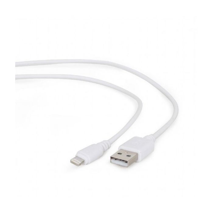 Дата кабель USB 2.0 AM to Lightning 0.1m Cablexpert (CC-USB2-AMLM-W-0.1M)