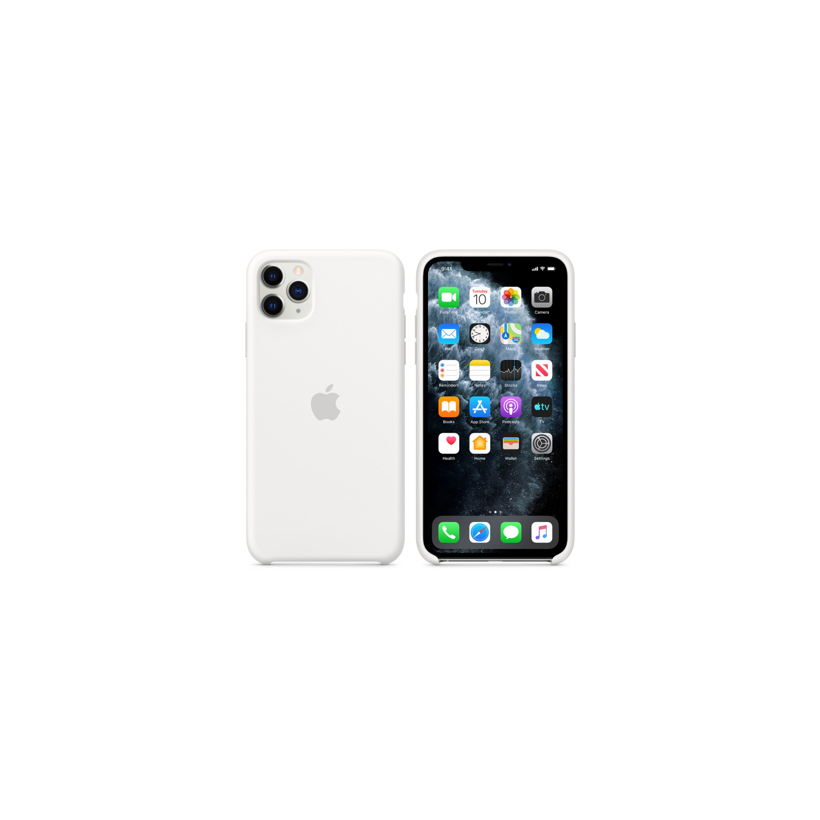 Чохол до мобільного телефона Apple iPhone 11 Pro Max Silicone Case - White (MWYX2ZM/A) зображення 6