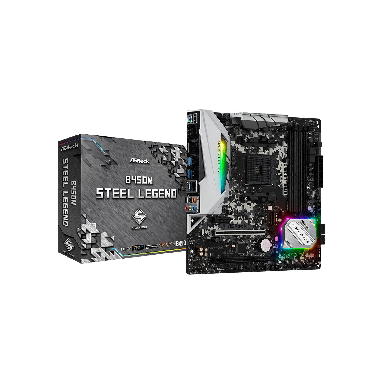 CPU AMD Ryzen 5 3500 b450m steel legend ASRock > B450M Steel Legend
