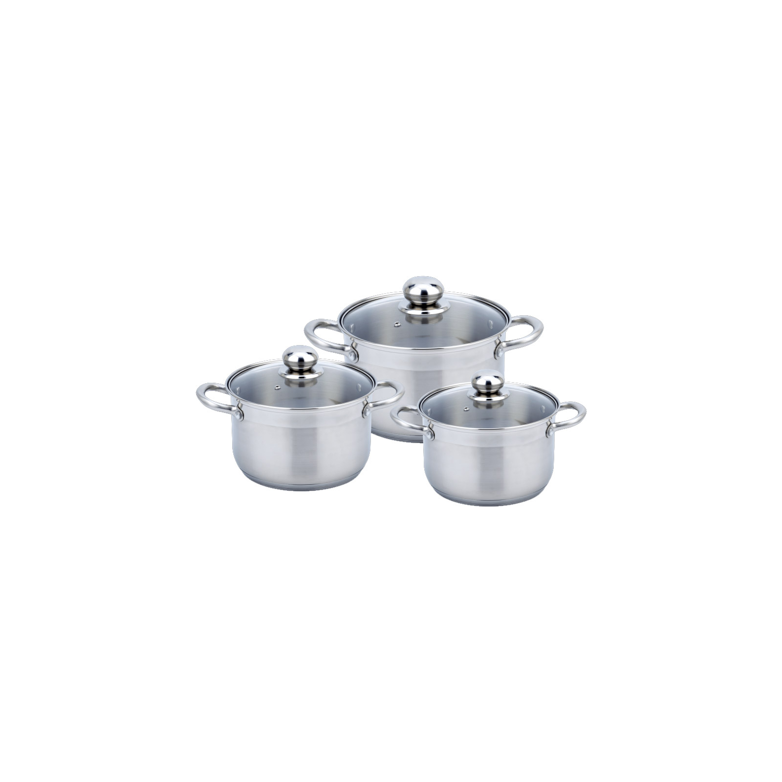 Набор посуды Con Brio 6 предметов 2,7л, 3,7л, 6,3л (CB-1142)