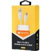 Дата кабель USB 2.0 AM to USB-C 1.0m white Canyon (CNE-USBC1W) зображення 2