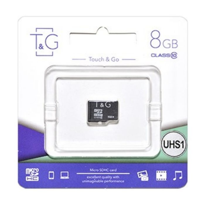Карта памяти T&G 8GB microSDHC class 10 UHS-I (TG-8GBSD10U1-00)