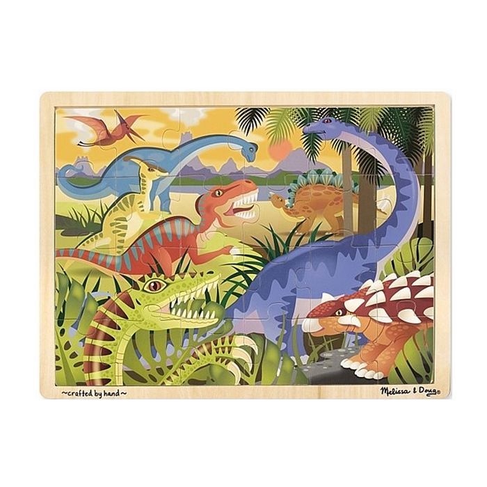 Пазл Melissa&Doug в рамке Динозавры, 24 элемента (MD19066)