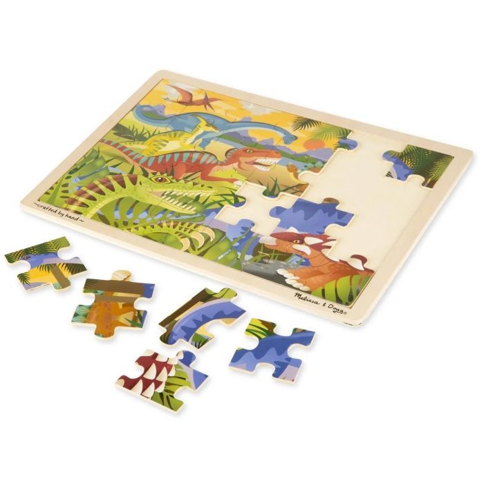 Пазл Melissa&Doug в рамке Динозавры, 24 элемента (MD19066) изображение 2